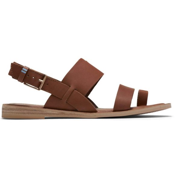 NIB Toms Vegan Tan Leather Freya Sandal - Picture 2 of 3